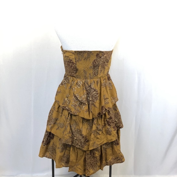 Moulinette Soeurs Strapless Dress Tiered Size 4 Si - Picture 5 of 8